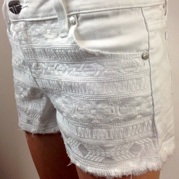 White Cutoffs Shorts - Picture 2 of 2